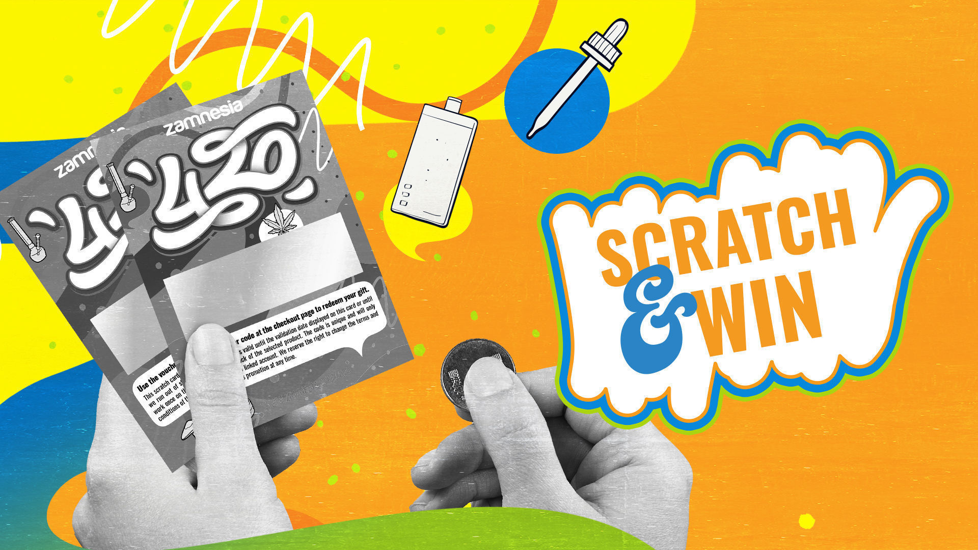 Scratch & Win Zamnesia 420 Safari ﻿ Zamnesia